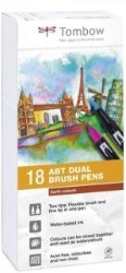 Tombow Oboustranný štětcový fix ABT - Earth colours 18 ks