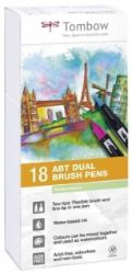 Tombow Oboustranný štětcový fix ABT - Pastels 18 ks Tombow Oboustranný štětcový fix ABT - Pastels 18 ks