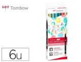Tombow ABT Dual Pen Brush Sada oboustranných štětcových fixů - Candy colours 6 ks Tombow ABT Dual Pen Brush Sada oboustranných štětcových fixů - Candy colours 6 ks