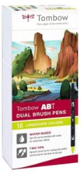 Tombow Oboustranný štětcový fix ABT - Landscape colors 18 ks - Fixy Tombow Oboustranný štětcový fix ABT - Landscape colors 18 ks