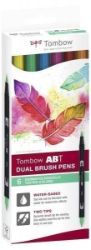 Tombow ABT Dual Pen Brush Sada oboustranných štětcových fixů - Dermatologicaly 6 ks
