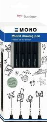 Tombow Fineliner MONO drawing pen - sada Fine 4ks