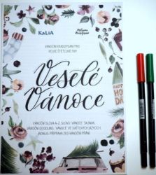 Tombow Vánoční sada krasopísanka + 2 ABT fixy - Kreativní sady a materiály Tombow Vánoční sada krasopísanka + 2 ABT fixy