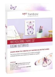 Tombow Sada Watercoloring Canvas Set Elegant Butterflies Tombow Sada Watercoloring Canvas Set Elegant Butterflies