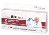 Tombow Oboustranný lihový fix ABT PRO - Pastel colors 12 ks Tombow Oboustranný lihový fix ABT PRO - Pastel colors 12 ks