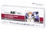 Tombow Oboustranný lihový fix ABT PRO - Manga Set Shonen 12 ks - Fixy Tombow Oboustranný lihový fix ABT PRO - Manga Set Shonen 12 ks