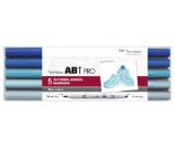 Tombow Oboustranný lihový fix ABT PRO - Blue colors 5 ks Tombow Oboustranný lihový fix ABT PRO - Blue colors 5 ks