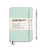 Leuchtturm1917 Zápisník Mint Green Softcover B6+ linkovaný - Bloky, zápisníky Mint Green, Softcover, Paperback (B6+), 123 p., ruled