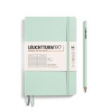 Leuchtturm1917 Zápisník Mint Green Softcover B6+ linkovaný - Bloky, zápisníky Mint Green, Softcover, Paperback (B6+), 123 p., ruled