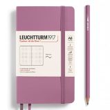 Notebook Pocket (A6), Softcover, 123 numbered pages, Dusty Rose, dotted