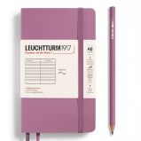Notebook Pocket (A6), Softcover, 123 numbered pages, Dusty Rose, dotted Notebook Pocket (A6), Softcover, 123 numbered pages, Dusty Rose, dotted