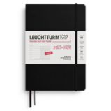 Weekly Planner & Notebook 2026 Medium (A5) 18 Months Black Weekly Planner & Notebook 2026 Medium (A5) 18 Months Black