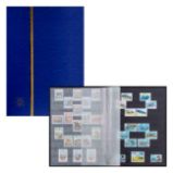 Album na známky Comfort 64l, černé stránky - modré - Fotoalba Album na známky Comfort S64 black pages blue