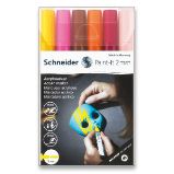 Akrylový popisovač Schneider Paint-It 310 - souprava V3, 6 barev