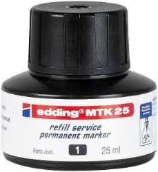 Edding Inkoust MTK 25ml - černý - Náplně a inkousty Inkoust EDDING MTK 25ml, černý