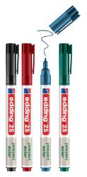 Permanentní popisovač EDDING 25 EcoLine, sada 4 ks