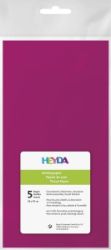 HEYDA Hedvábný papír 50 x 70 cm - sytě růžový 5 ks