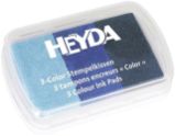 HEYDA Razítkovací polštářek - 3 odstíny modré HEYDA Razítkovací polštářek - 3 odstíny modré
