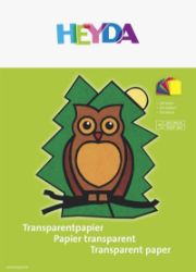 HEYDA Blok transparentních papírů - sova 10 listů HEYDA Blok transparentních papírů - sova 10 listů