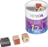 HEYDA Sada dřevěných razítek - čísla HEYDA Sada dřevěných razítek - čísla