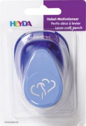 HEYDA Ozdobná děrovačka velikost M - dvě srdce 2,2 cm - Umělecké potřeby a sady HEYDA Ozdobná děrovačka velikost M - dvě srdce 2,2 cm