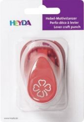 HEYDA ozdobná děrovačka 3D velikost S - čtyřlístek 1,7 cm HEYDA ozdobná děrovačka 3D velikost S - čtyřlístek 1,7 cm