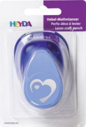 HEYDA ozdobná děrovačka 3D velikost L - srdce 2,5 cm - Sešívačky a děrovačky HEYDA ozdobná děrovačka 3D velikost L - srdce 2,5 cm