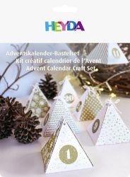 HEYDA Adventní kalendář krabičky - zlatý 24 ks - Adventní kalendáře HEYDA Adventní kalendář krabičky - zlatý 24 ks