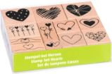 HEYDA Set razítek srdíčka 12 ks HEYDA Set razítek srdíčka 12 ks