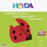 HEYDA Papíry na origami 20 x 20 cm ( 100 ks ) - Papíry a čtvrtky HEYDA Papíry na origami 20 x 20 cm ( 100 ks )