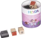 HEYDA Sada dřevěných razítek - princezny + víly HEYDA Sada dřevěných razítek - princezny + víly