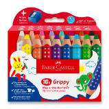 Pastelka Faber-Castell Grippy - 16 barev Pastelka Faber-Castell Grippy - 16 barev