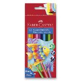 Akvarelové pastelky Faber-Castell - 12 barev + štětec Akvarelové pastelky Faber-Castell - 12 barev + štětec