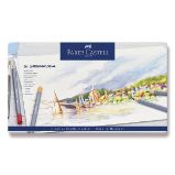 Akvarelové pastelky Faber-Castell Goldfaber Aqua - plechová krabička, 36 barev