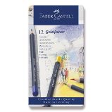 Pastelky Faber-Castell Goldfaber - plechová krabička, 12 barev