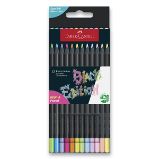 Pastelky Faber-Castell Black Edition Neon & Pastel - 12 barev