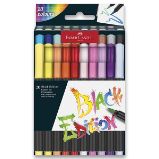Fixy Faber-Castell Black Edition Brush - 20 barev Fixy Faber-Castell Black Edition Brush - 20 barev