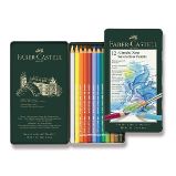 Akvarelové pastelky Faber-Castell Albrecht Dürer - plechová krabička, 12 barev Akvarelové pastelky Faber-Castell Albrecht Dürer - plechová krabička, 12 barev