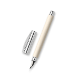Plnicí pero Faber-Castell Ambition Precious Resin Cinematic White - hrot M Plnicí pero Faber-Castell Ambition Precious Resin Cinematic White - hrot M