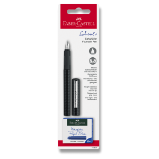 Bombičkové pero Faber-Castell, hrot M - karbonové Bombičkové pero Faber-Castell, hrot M - karbonové