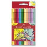 Dětské fixy Faber-Castell Grip Neon a Pastel 10 barev