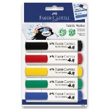 Popisovače na textil Faber-Castell - 5 základních barev - Zvýrazňovače, popisovače Popisovače na textil Faber-Castell 5 základních barev