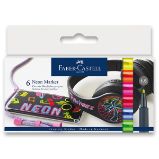 Popisovač Faber-Castell Neon - 6 barev Popisovač Faber-Castell Neon - 6 barev