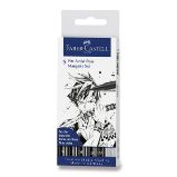 Popisovač Faber-Castell Pitt Artist Pen Manga - 6 kusů, Mangaka Popisovač Faber-Castell Pitt Artist Pen Manga - 6 kusů, Mangaka
