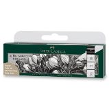 Popisovač Faber-Castell Pitt Artist Pen - 4 kusy, black & white - Zvýrazňovače, popisovače Popisovač Faber-Castell Pitt Artist Pen 4 kusy, black & white
