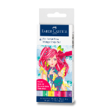 Popisovač Faber-Castell Pitt Artist Pen Manga - 6 kusů, Shojo