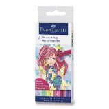 Popisovač Faber-Castell Pitt Artist Pen Manga - 6 kusů, Shojo Popisovač Faber-Castell Pitt Artist Pen Manga - 6 kusů, Shojo