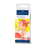 Popisovač Faber-Castell Pitt Artist Pen Manga - 6 kusů, Kaoiro
