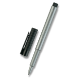 Popisovač Faber-Castell Pitt Artist Pen Metallic - stříbrný - Zvýrazňovače a popisovače do školy Popisovač Faber-Castell Pitt Artist Pen Metallic výběr barev stříbrný