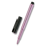 Popisovač Faber-Castell Pitt Artist Pen Metallic - rubínový - Zvýrazňovače a popisovače do školy Popisovač Faber-Castell Pitt Artist Pen Metallic výběr barev rubínový